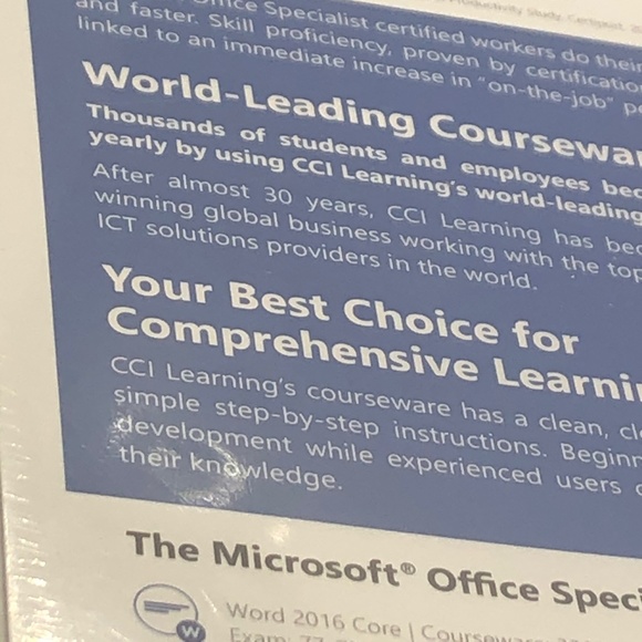 Microsoft Office Outlook 2016 Certification Guide  -New Sealed - Picture 8 of 10